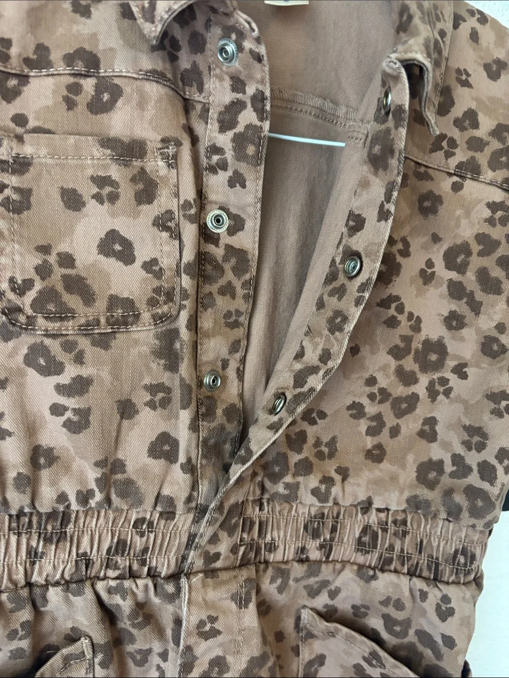Girls OshKosh Brown Leopard Print Shirt Dress
